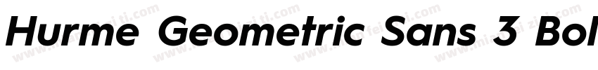 Hurme Geometric Sans 3 Bold字体转换